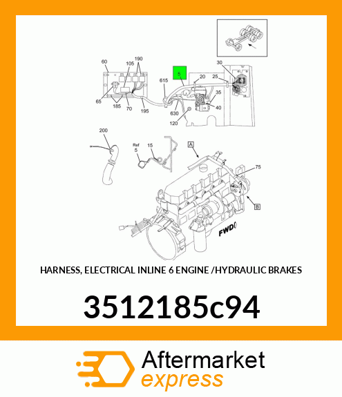 HARNESS, ELECTRICAL INLINE 6 ENGINE /HYDRAULIC BRAKES 3512185c94