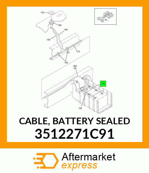 CABLE, BATTERY SEALED 3512271C91