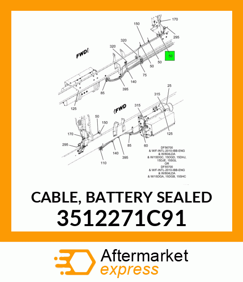 CABLE, BATTERY SEALED 3512271C91