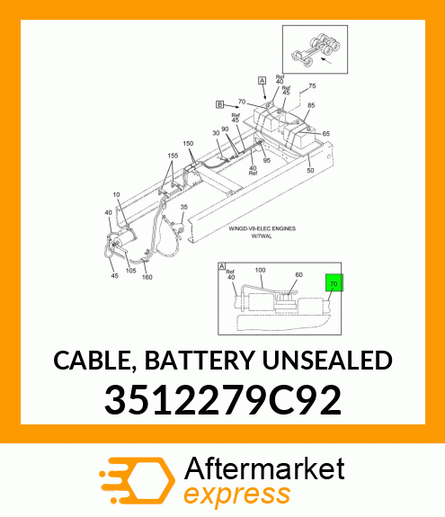 CABLE, BATTERY UNSEALED 3512279C92