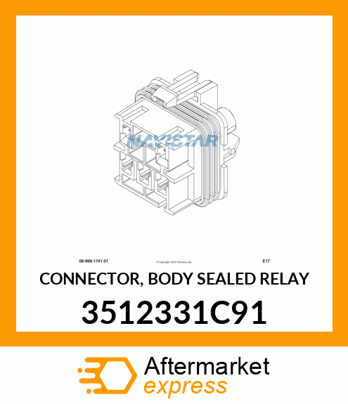 CONNECTOR, BODY SEALED RELAY 3512331C91