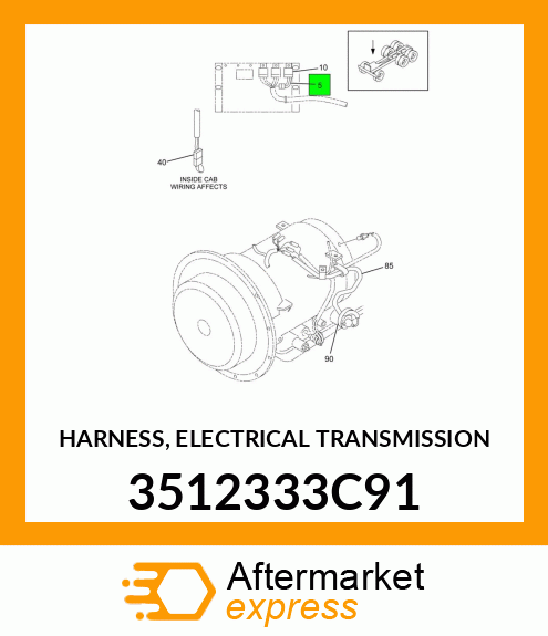 HARNESS, ELECTRICAL TRANSMISSION 3512333C91