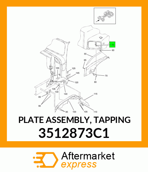 PLATE ASSEMBLY, TAPPING 3512873C1