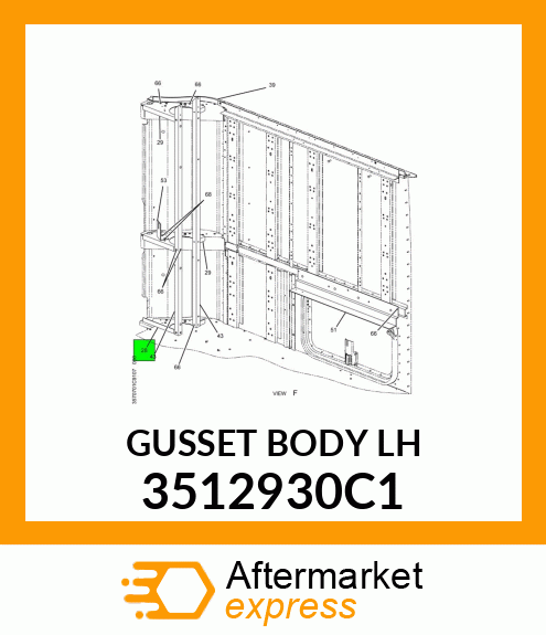 GUSSET BODY LH 3512930C1