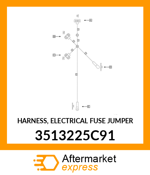 HARNESS, ELECTRICAL FUSE JUMPER 3513225C91