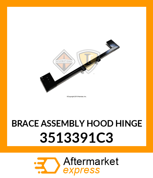 BRACE ASSEMBLY HOOD HINGE 3513391C3