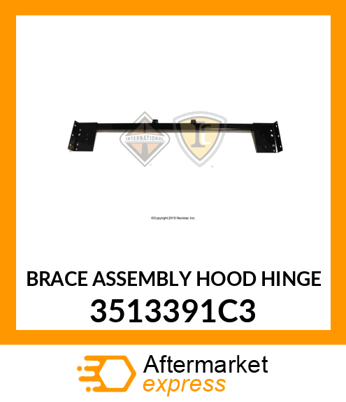 BRACE ASSEMBLY HOOD HINGE 3513391C3