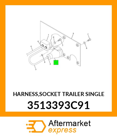 HARNESS,SOCKET TRAILER SINGLE 3513393C91