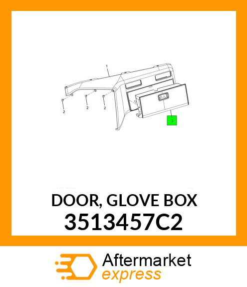 DOOR, GLOVE BOX 3513457C2
