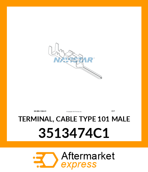 TERMINAL, CABLE TYPE 101 MALE 3513474C1