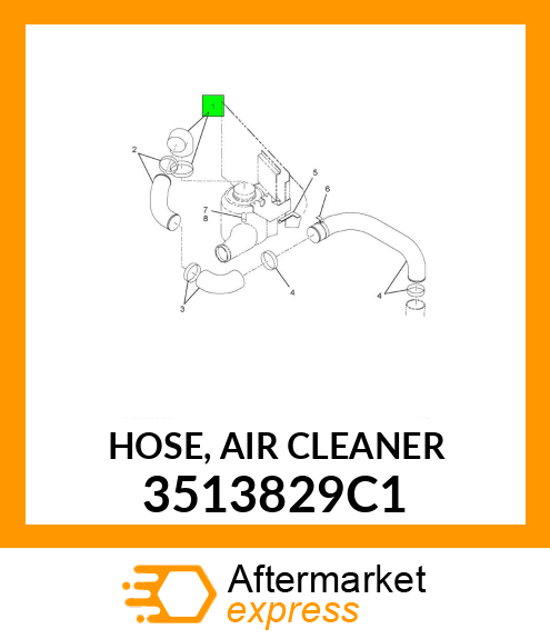 HOSE, AIR CLEANER 3513829C1