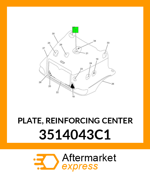 PLATE, REINFORCING CENTER 3514043C1