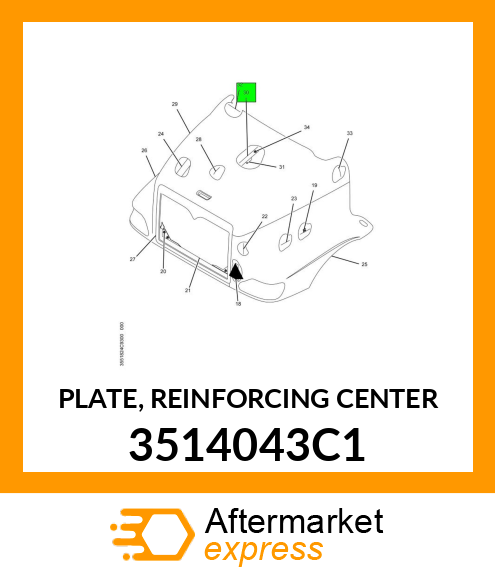 PLATE, REINFORCING CENTER 3514043C1