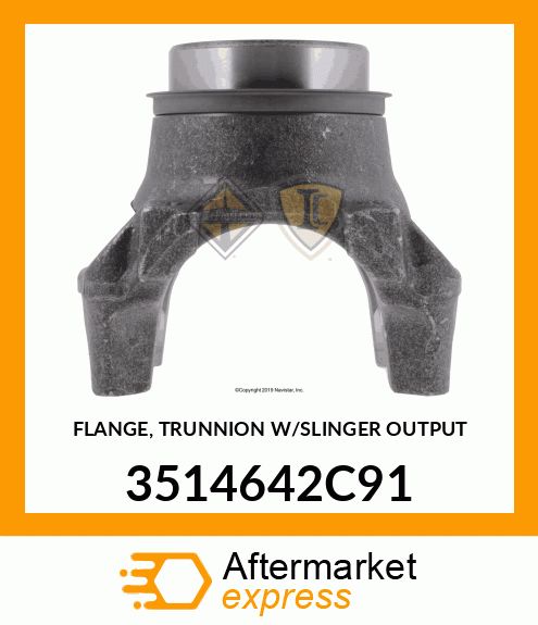 FLANGE, TRUNNION W/SLINGER OUTPUT 3514642C91