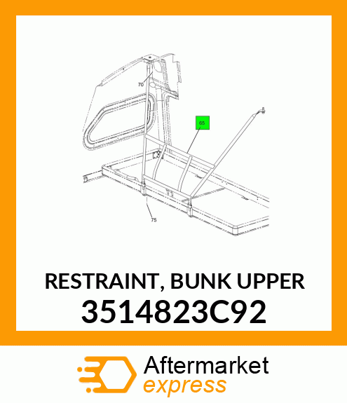 RESTRAINT, BUNK UPPER 3514823C92