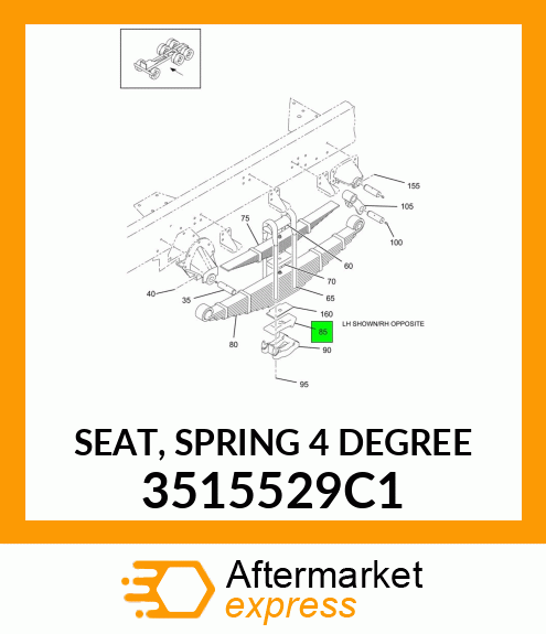 SEAT, SPRING 4 DEGREE 3515529C1