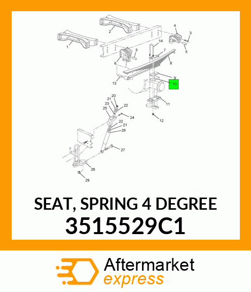 SEAT, SPRING 4 DEGREE 3515529C1