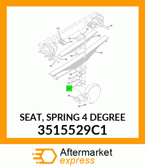 SEAT, SPRING 4 DEGREE 3515529C1