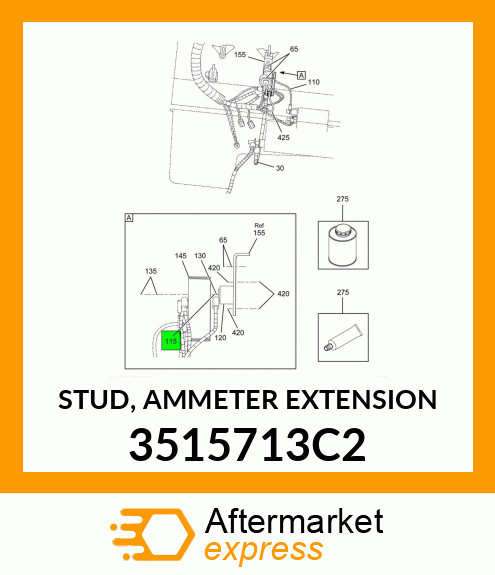STUD, AMMETER EXTENSION 3515713C2