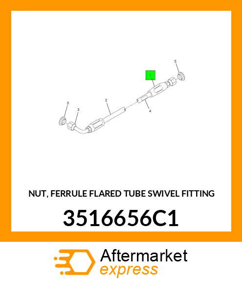 NUT, FERRULE FLARED TUBE SWIVEL FITTING 3516656C1