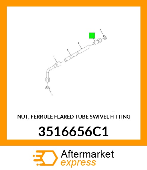 NUT, FERRULE FLARED TUBE SWIVEL FITTING 3516656C1