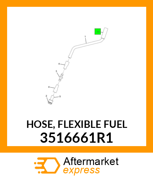 HOSE, FLEXIBLE FUEL 3516661R1