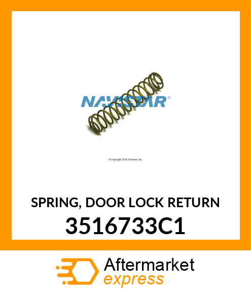 SPRING, DOOR LOCK RETURN 3516733C1