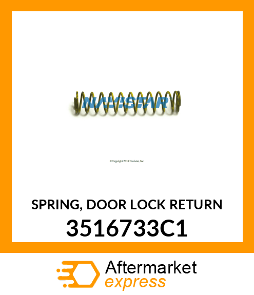 SPRING, DOOR LOCK RETURN 3516733C1