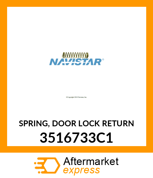 SPRING, DOOR LOCK RETURN 3516733C1