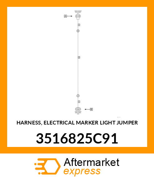 HARNESS, ELECTRICAL MARKER LIGHT JUMPER 3516825C91