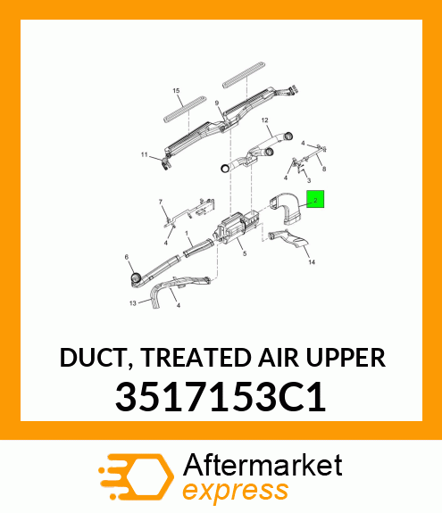 DUCT, TREATED AIR UPPER 3517153C1