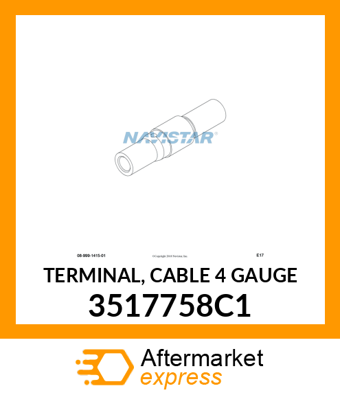 TERMINAL, CABLE 4 GAUGE 3517758C1