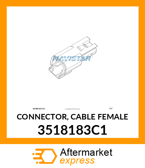 CONNECTOR, CABLE FEMALE 3518183C1