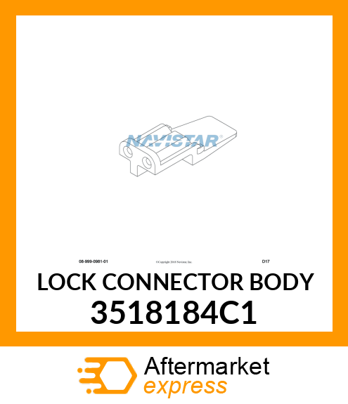 LOCK CONNECTOR BODY 3518184C1