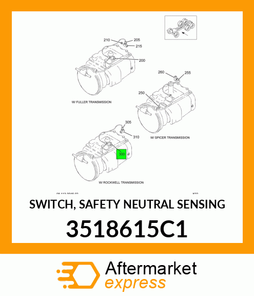 SWITCH, SAFETY NEUTRAL SENSING 3518615C1