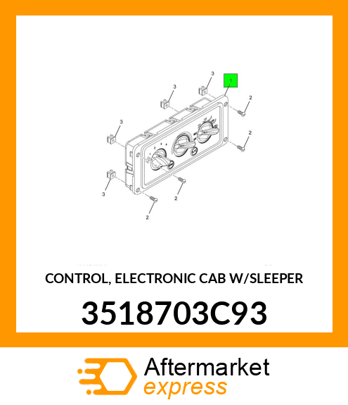 CONTROL, ELECTRONIC CAB W/SLEEPER 3518703C93