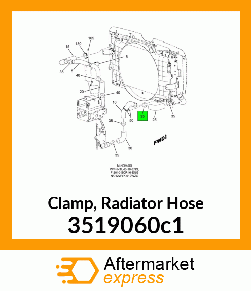 Clamp, Radiator Hose 3519060c1