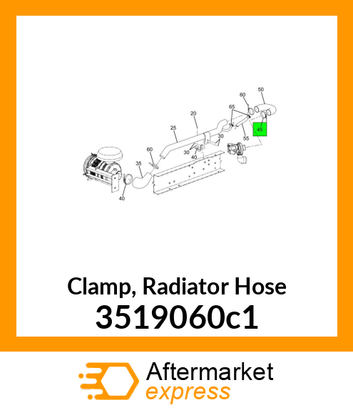 Clamp, Radiator Hose 3519060c1