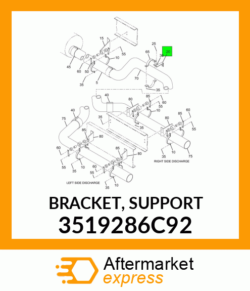 BRACKET, SUPPORT 3519286C92