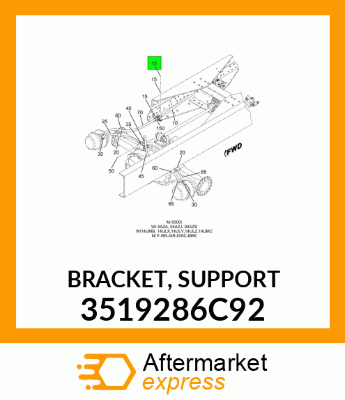 BRACKET, SUPPORT 3519286C92