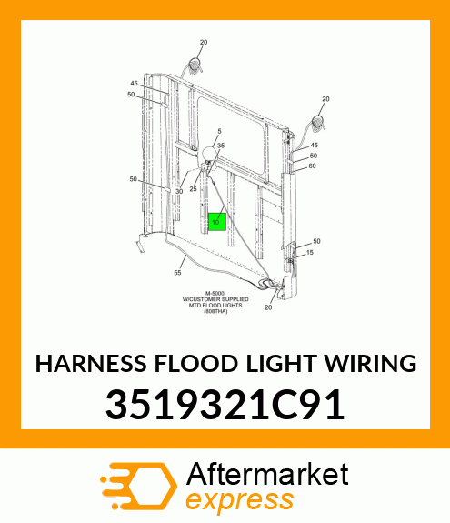 HARNESS FLOOD LIGHT WIRING 3519321C91