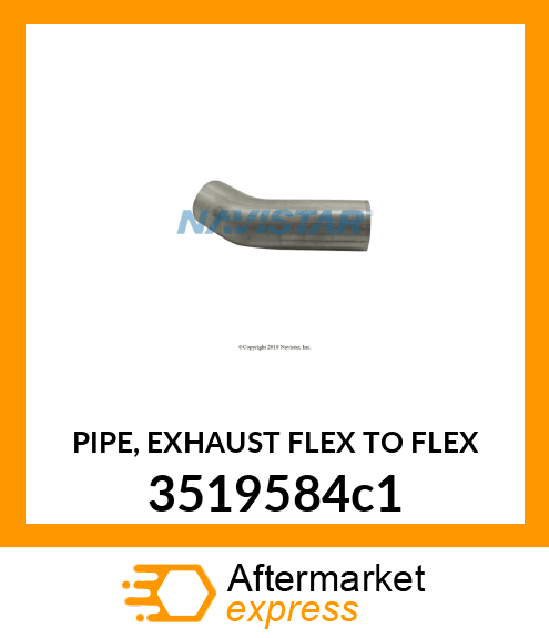 PIPE, EXHAUST FLEX TO FLEX 3519584c1