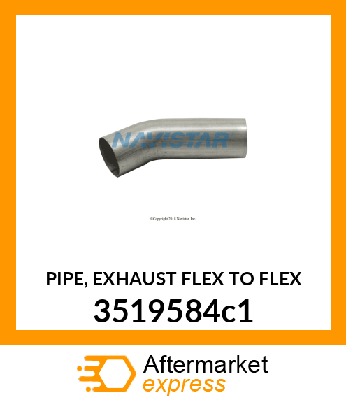 PIPE, EXHAUST FLEX TO FLEX 3519584c1