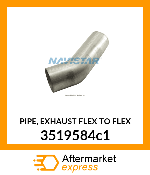 PIPE, EXHAUST FLEX TO FLEX 3519584c1