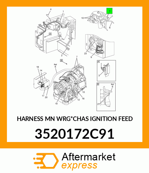 HARNESS MN WRG*CHAS IGNITION FEED 3520172C91