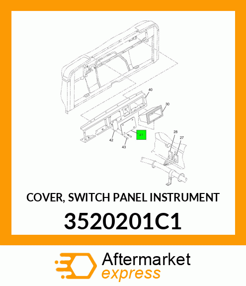 COVER, SWITCH PANEL INSTRUMENT 3520201C1