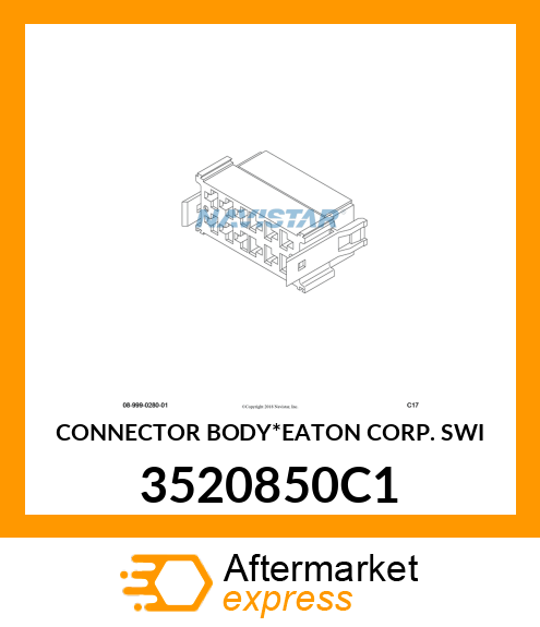 CONNECTOR BODY*EATON CORP. SWI 3520850C1
