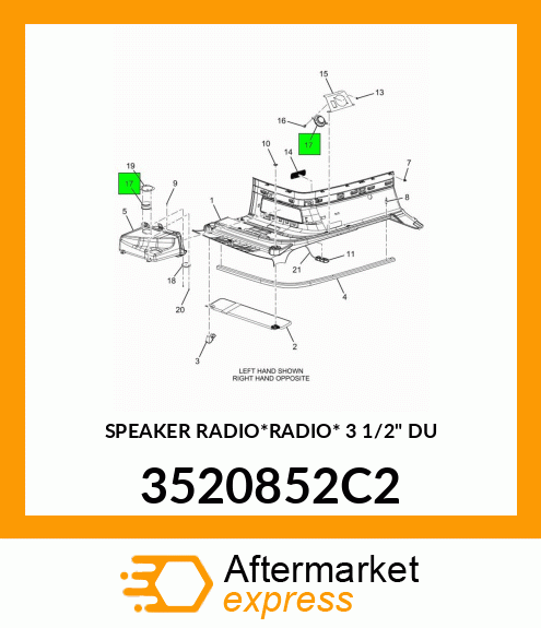 SPEAKER RADIO*RADIO* 3 1/2" DU 3520852C2