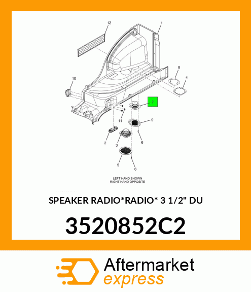 SPEAKER RADIO*RADIO* 3 1/2" DU 3520852C2