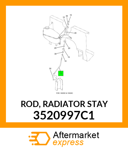 ROD, RADIATOR STAY 3520997C1